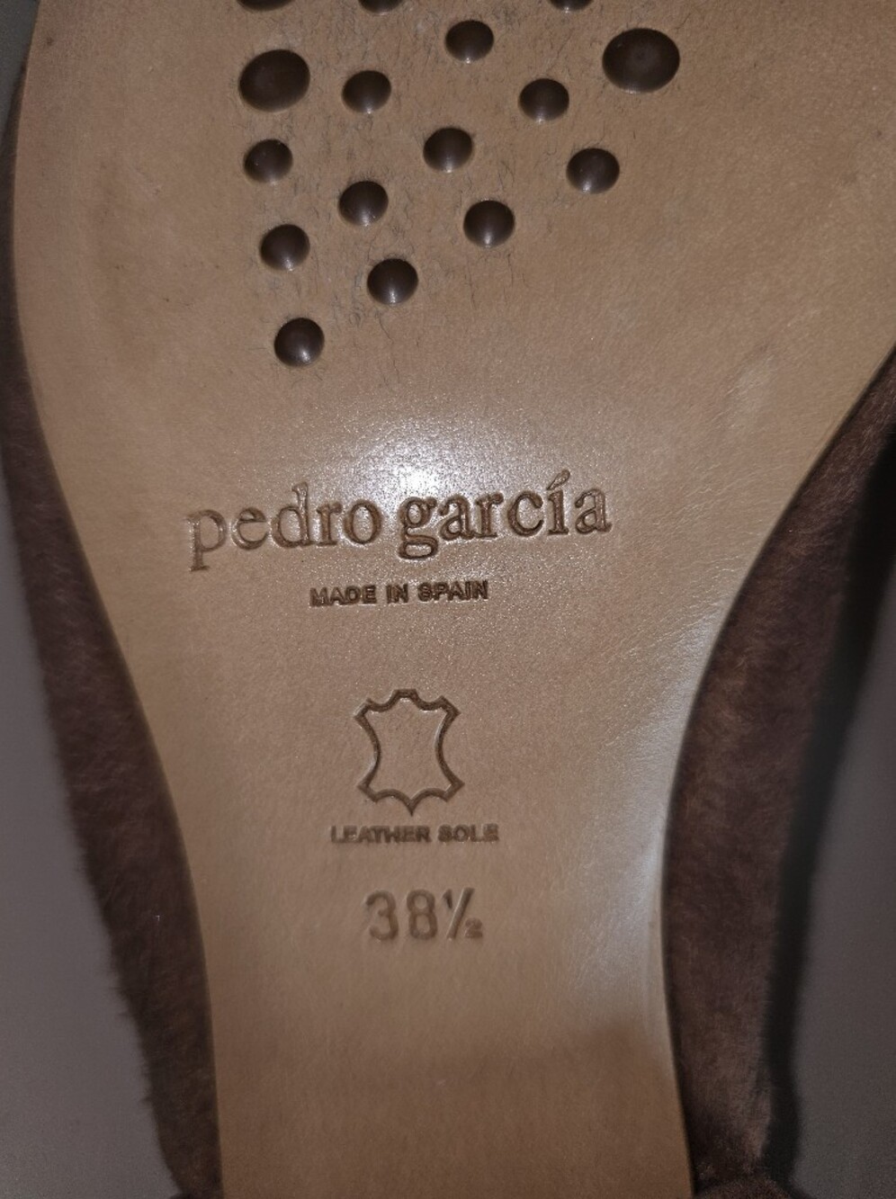 Pedro Garcia Enna Suede Slide Sandals SzEU38.5/US8.5 - Picture 9 of 14